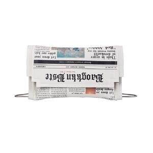 8540 Newspaper' Handbag, Fashion Envelope Clutch, Cross-body Shoulder